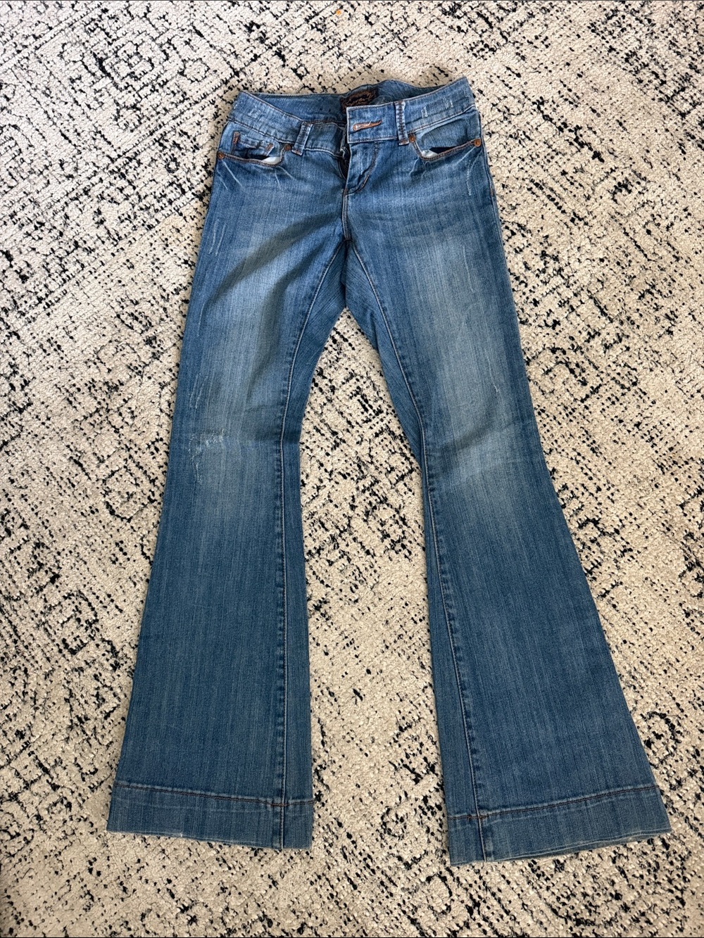 Seven7 Medium Blue Flare Jeans